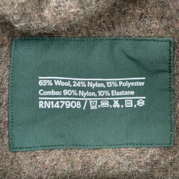 Outdoor Voices Vine MegaFleece 1/2 Zip Wool Blend Pullover Hoodie Olive Green S - Picture 9 of 9